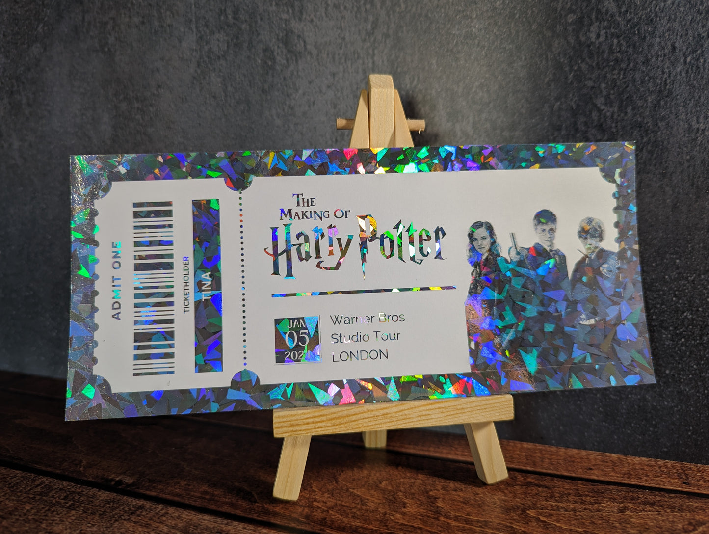 Personalised tour ticket - Football Stadium, Harry Potter