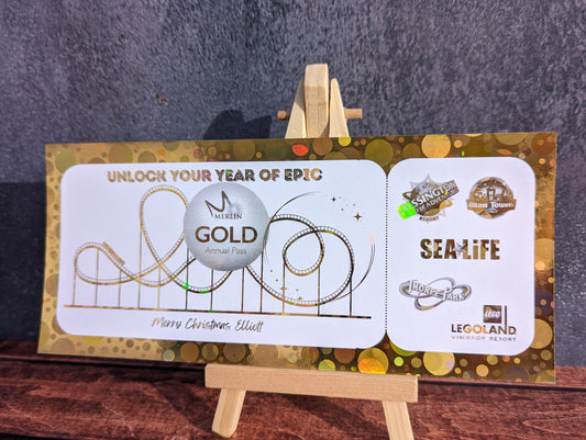 Personalised foil ticket - other gift